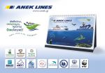 Τα ημερολόγια της ΑΝΕΚ LINES για το 2012 εμπνευσμένα από τις οικολογικές ανησυχίες των ανθρώπων της εταιρείας.
